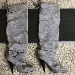 Sexy Suede Over The Knee Boots